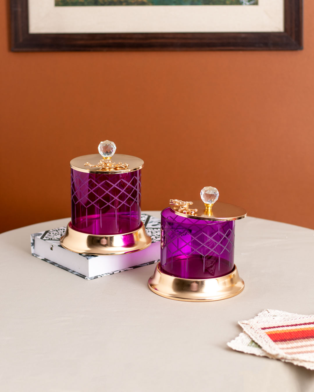 Frendorf | BerryGlass Ginkgo Glas mit Deckel – Groß | Stilvolles Vorratsglas | Hochwertige Aufbewahrungslösung