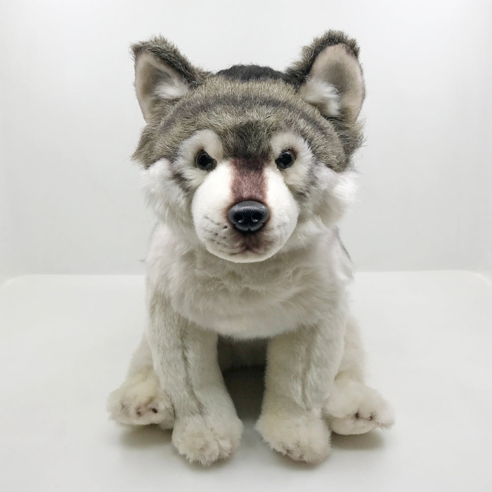Grau Wolf Plüsch Stofftier