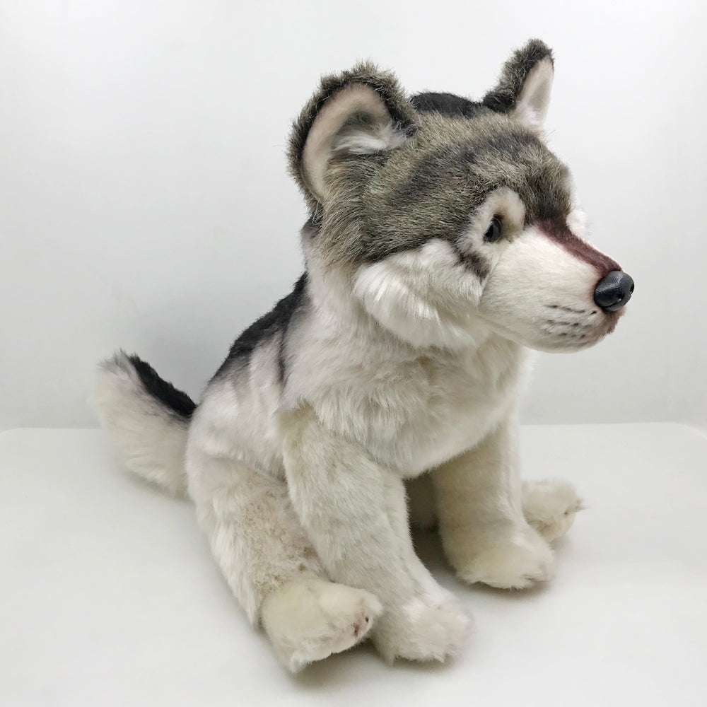 Grau Wolf Plüsch Stofftier