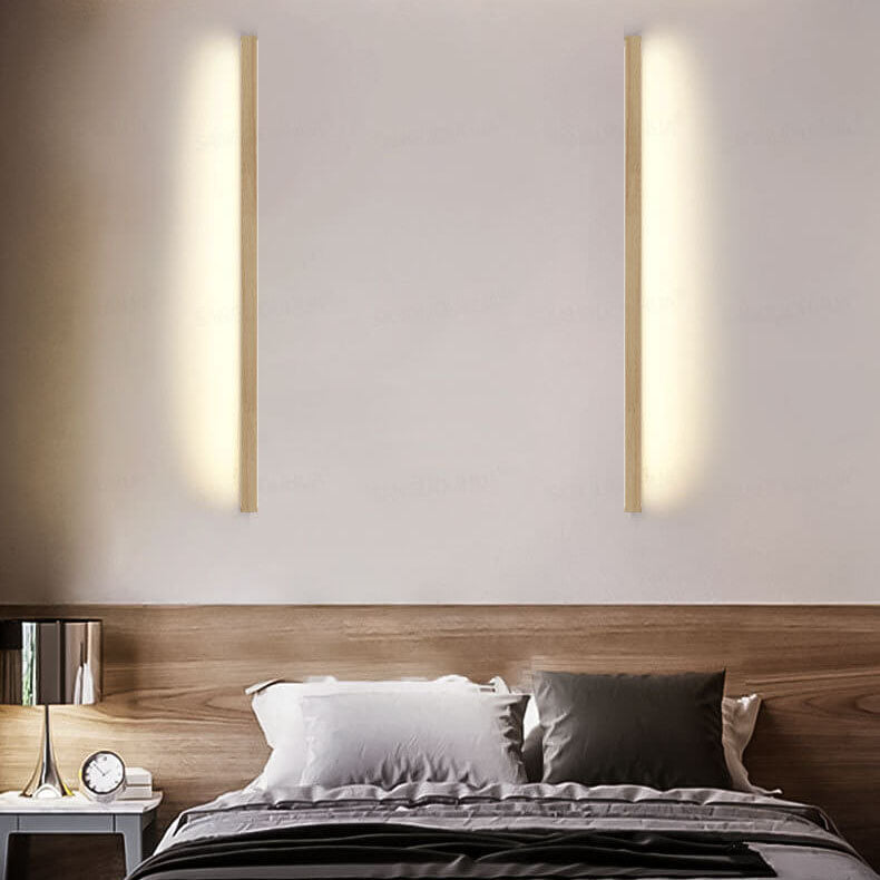 Frendorf | ZenBeam Japanische LED Wandleuchte | Massivholz Design | Moderne Akzentbeleuchtung