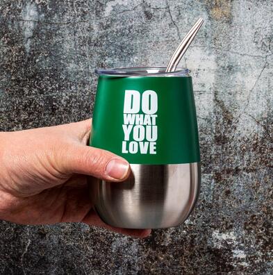 1 Set/Los Yerba Mate Kürbisse Edelstahl Calabash Tassen Kits Doppelwandige Wärmeisolierung Mit Strohhalm Und Reinigungsbürste