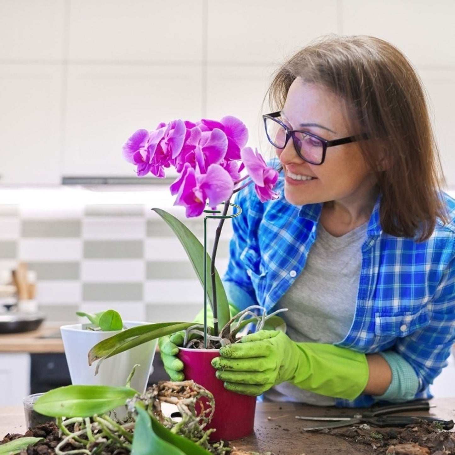 Frendorf | 10er-Pack: Pflanzenstützenstäbe