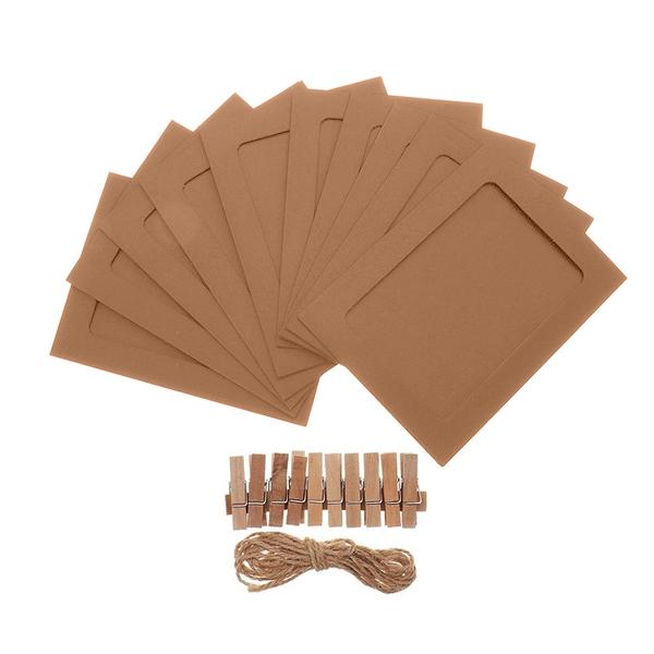 Frendorf | 10-Teilig: 3 Zoll DIY Kreativer Wandhängender Foto Rahmen