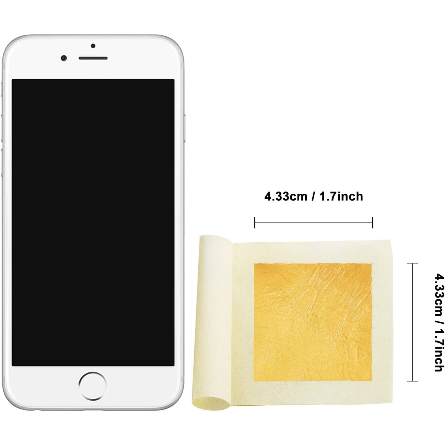 Frendorf | 10-Teilig: 4,33 cm essbare Goldblattblätter