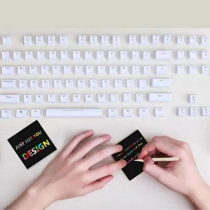 Frendorf | 100 Stück Kratzbilder-Set – Kreativer DIY-Spaß für Kinder & Erwachsene