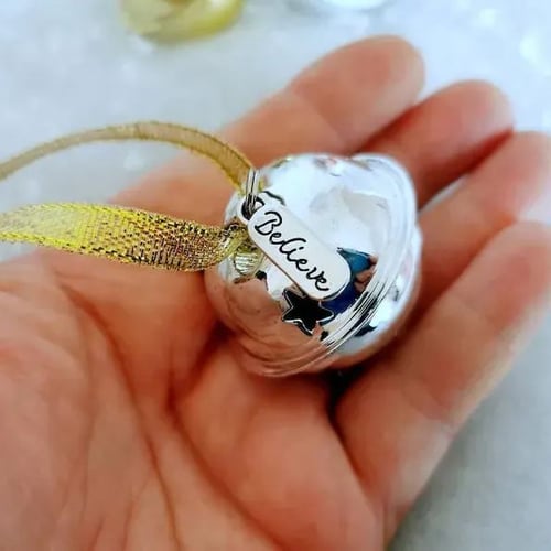 Frendorf Magical Believe Glöckchen | Weihnachts-Andenken, das nur für Gläubige läutet (Silber/Gold/Weiß)