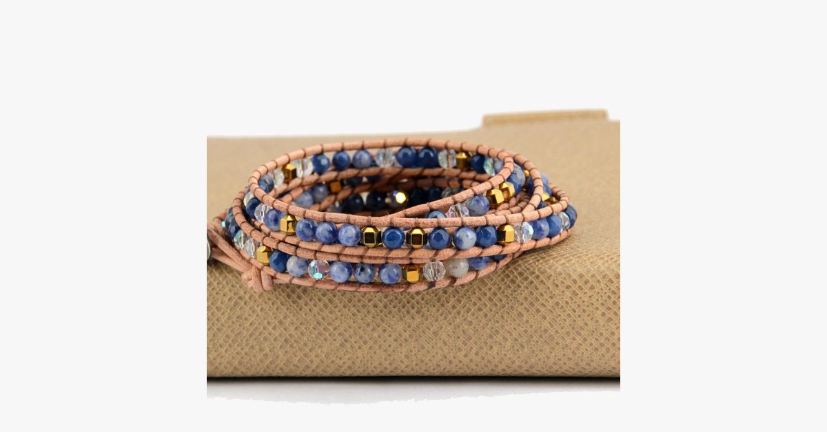 Frendorf | Blaue Berg Wickelarmband