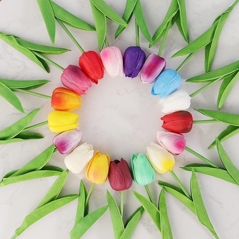 Frendorf | 10 Stück Künstliche Mini-Tulpen