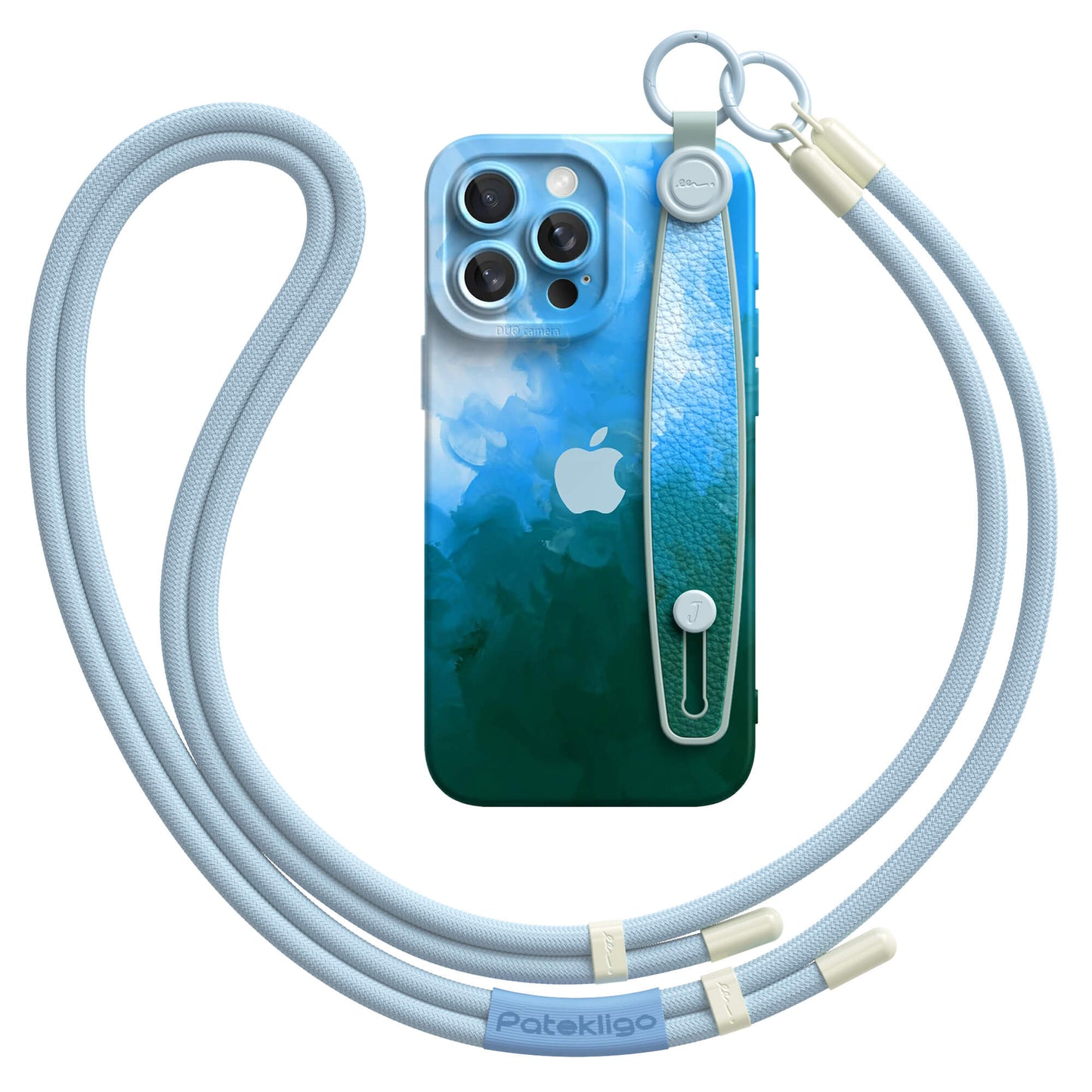 Frendorf | Blau Schwarz | Multifunktionale Handgelenktasche für iPhone-Serie