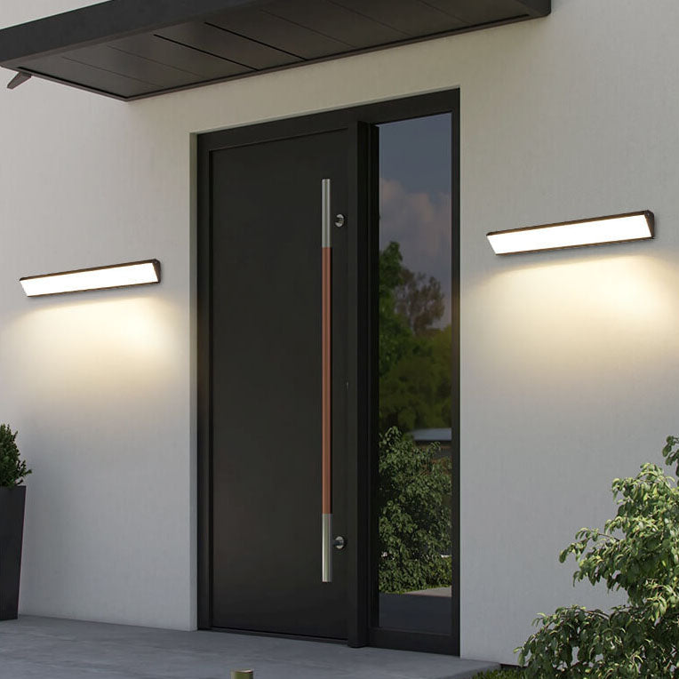 Frendorf | AquaBar Moderne LED Außenwandleuchte | Aluminium & Acryl | Langlebig & Wasserdicht | Warmweiß | Verschiedene Größen
