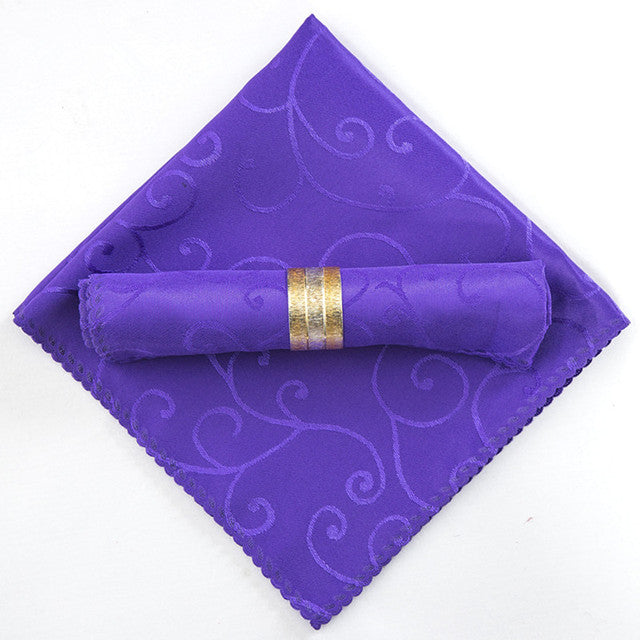 Frendorf | 10 Stück Polyester Jacquard Tisch Servietten Abendessen Servietten Taschentücher