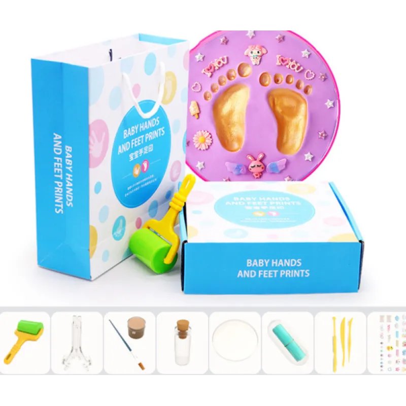 Frendorf | Baby Handabdruck Set mit Ton – Fußabdruck Erinnerung DIY