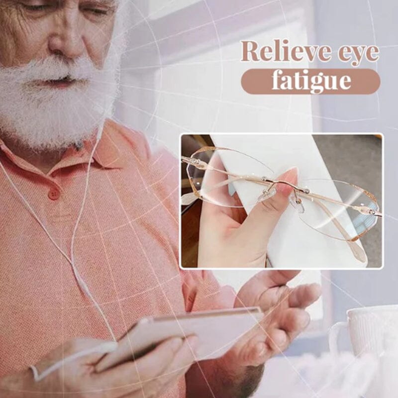 Frendorf | Modische Anti-Blaulicht randlose Lesebrille