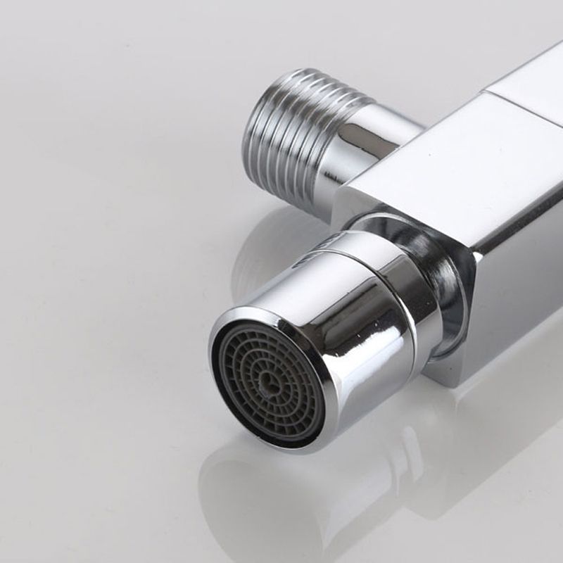 Frendorf | Zeitgenössischer Wandmontierter Badezimmer Wasserhahn Knopfgriff Massivmessing Runder Wasserhahn