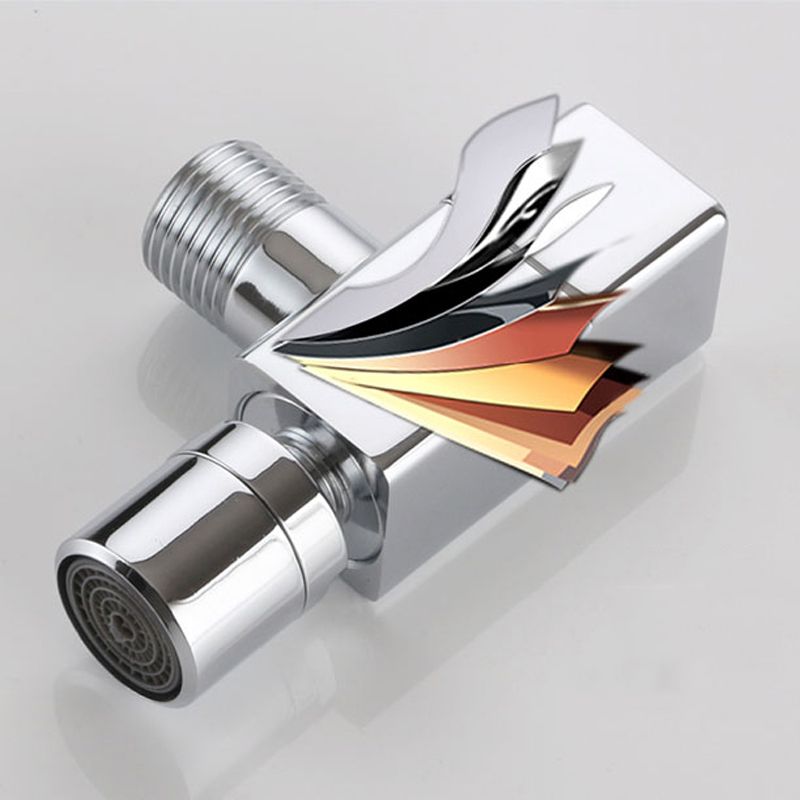 Frendorf | Zeitgenössischer Wandmontierter Badezimmer Wasserhahn Knopfgriff Massivmessing Runder Wasserhahn