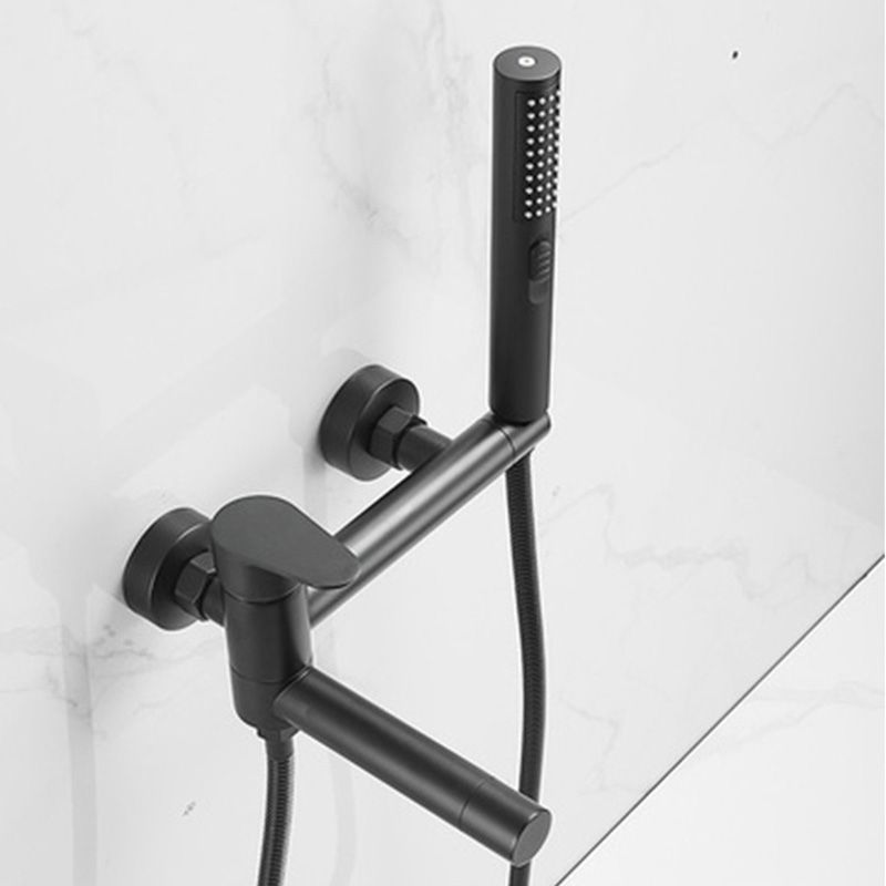 Frendorf | Modernes Badewannenrandstück Einhand-Wandmontage-Badewannenarmatur mit Handbrause