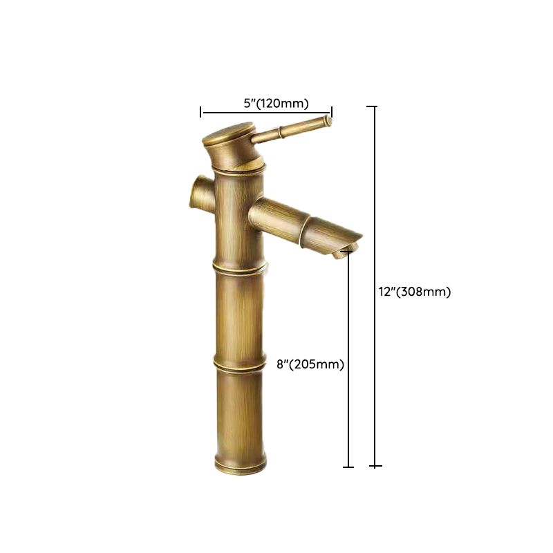 Frendorf | Rundes Einhand-Wasserhahn Landhausstil Waschbeckenarmatur