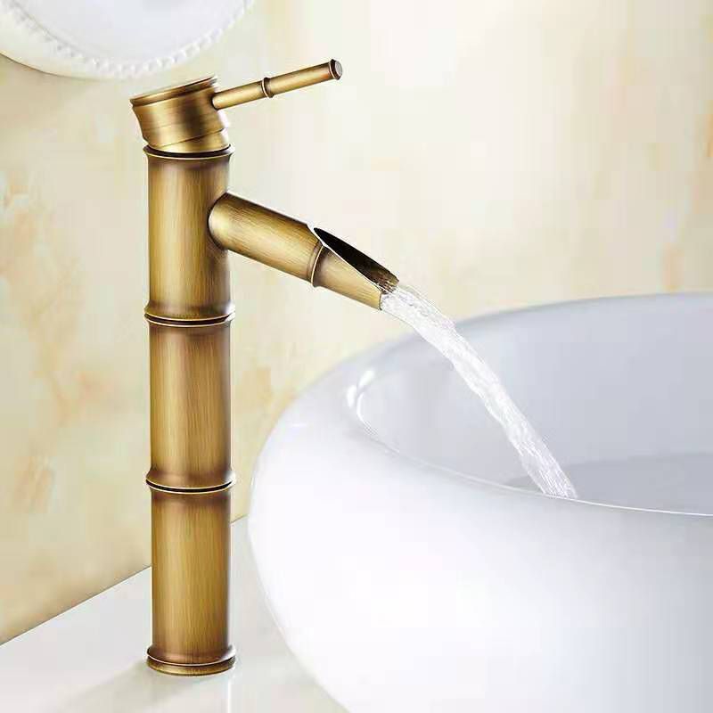 Frendorf | Rundes Einhand-Wasserhahn Landhausstil Waschbeckenarmatur