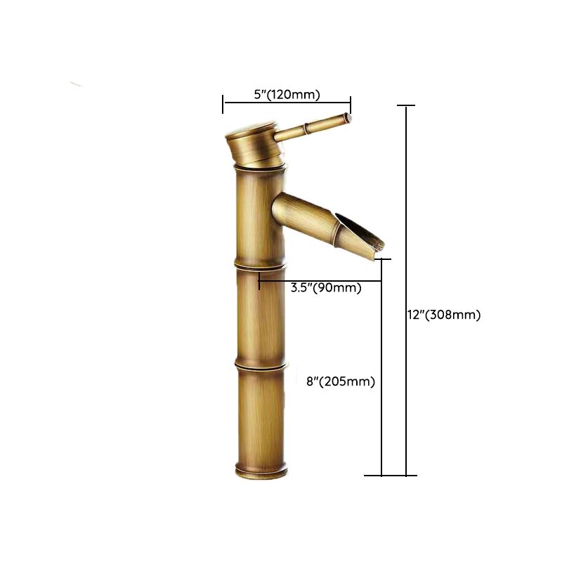 Frendorf | Rundes Einhand-Wasserhahn Landhausstil Waschbeckenarmatur