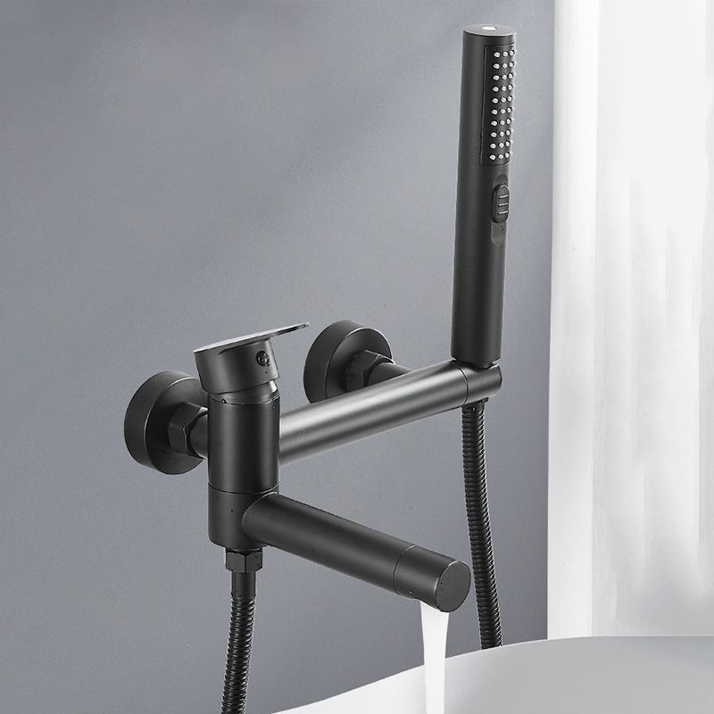 Frendorf | Modernes Badewannenrandstück Einhand-Wandmontage-Badewannenarmatur mit Handbrause