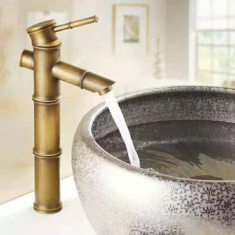 Frendorf | Rundes Einhand-Wasserhahn Landhausstil Waschbeckenarmatur