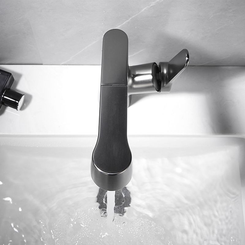 Frendorf | Ausziehbarer Vessel Wasserhahn Moderner Waschbecken Wasserhahn mit einem Hebelgriff