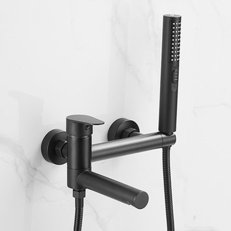 Frendorf | Modernes Badewannenrandstück Einhand-Wandmontage-Badewannenarmatur mit Handbrause