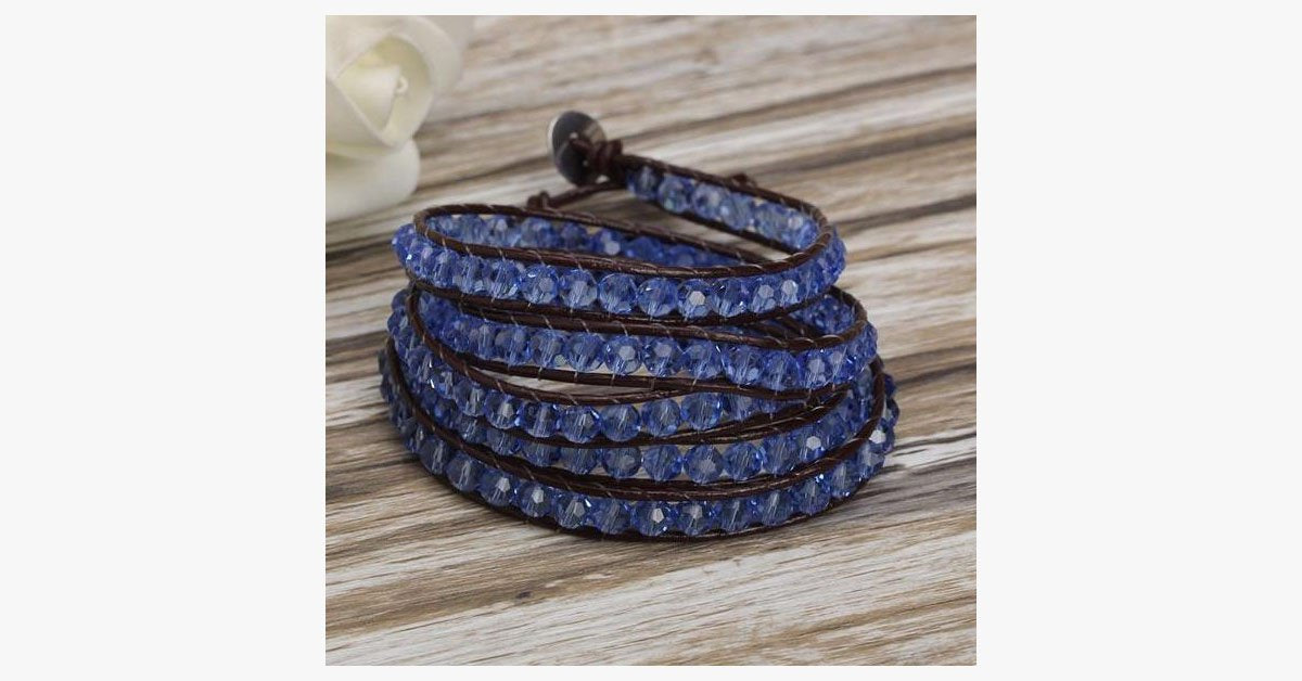 Frendorf | Blaues Donner Wickelarmband