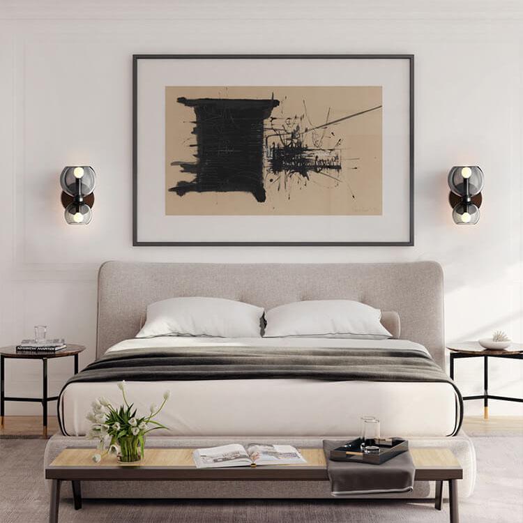 Frendorf | Bowlite Wandlampe mit modernem Design | 2-Licht-Schale | Elegante Beleuchtung für Zuhause