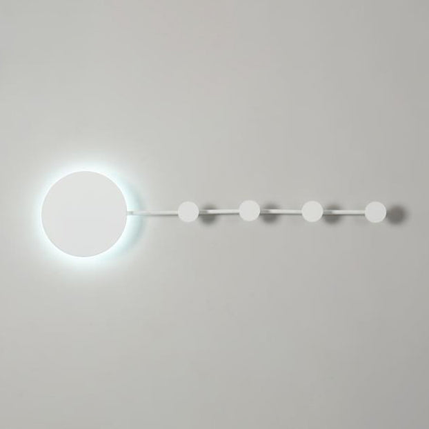 Frendorf | 27,5"/39" Breite Schwarz/Weiß Runde LED Wandlampe Simplicity LED Acryl Wandleuchte in Warm/Weiß Licht mit Aufhängern