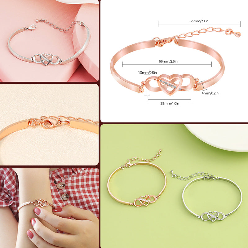 Frendorf | Immer daran denken, ich liebe dich für immer Liebe Herz Armband