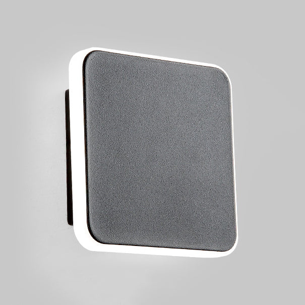 Frendorf | 1 Licht Studienraum Wandleuchte mit quadratischer Shade Schwarz/Weiß Wandlampe in Warm/Weiß Licht