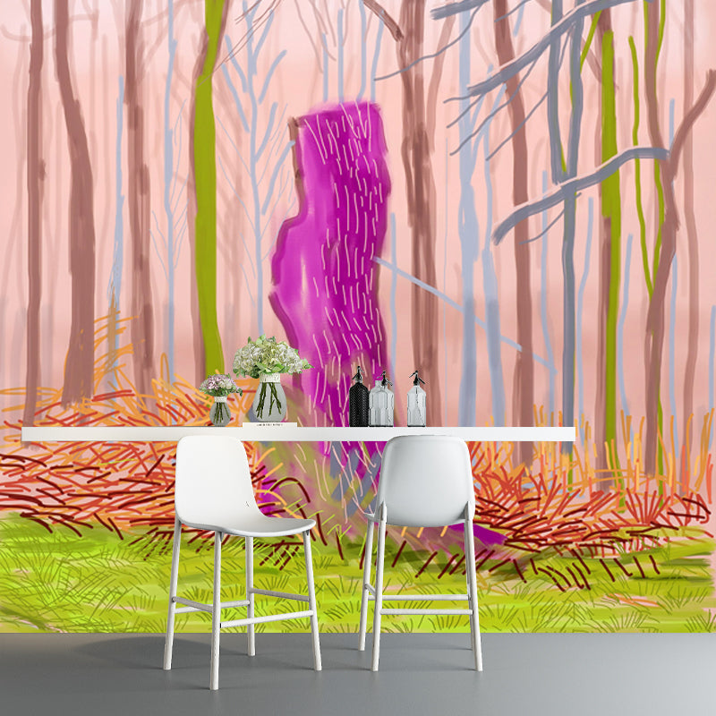 Frendorf | Bare Trees Wandpapier Muren Pop Art Wasbaar Woonkamer Wandbekleding, Op Maat Gemaakt