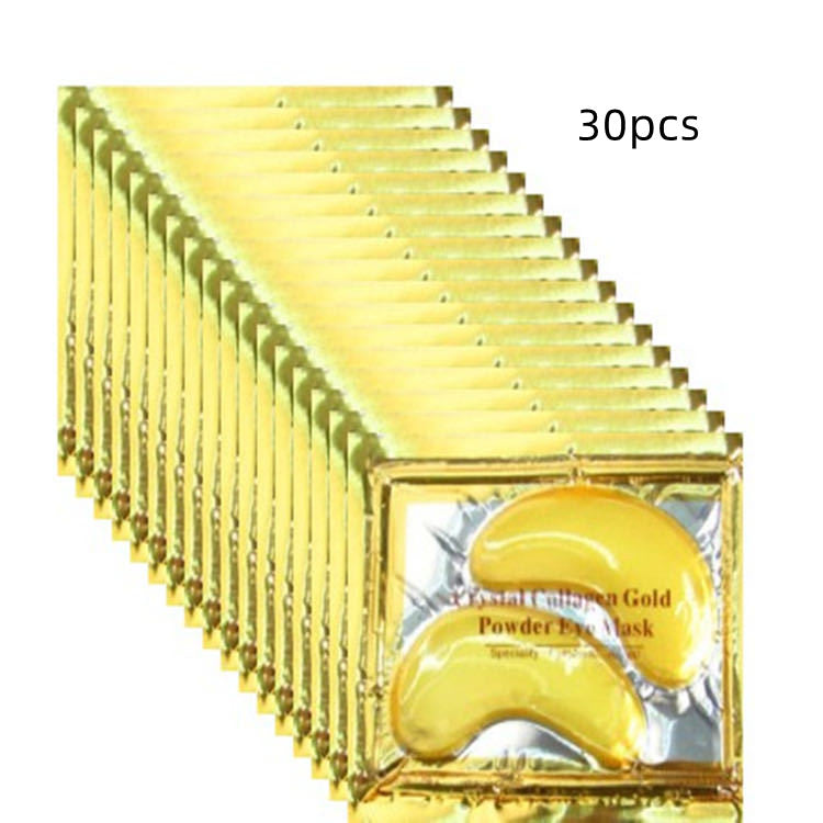 Frendorf | 24K 30 Stück Kollagen Gold Augenmaske Goldene Kristall-Patches 30er Pack