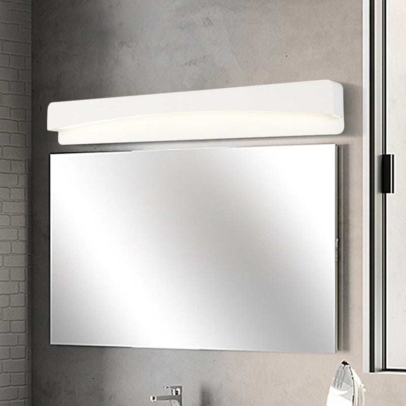 Frendorf | 16.5"/20.5"/24.5" L LED Bad Vanity Licht Modernismus Weiß Fläche Wand Leuchte mit rechteckigem Metall Schirm