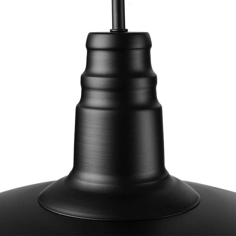 Frendorf | 1 Lampen Metall Wandleuchte Industriestil Schwarz/Weiß Scheune Schirm Porch Wandmontage Licht, 10"/14" Durchmesser