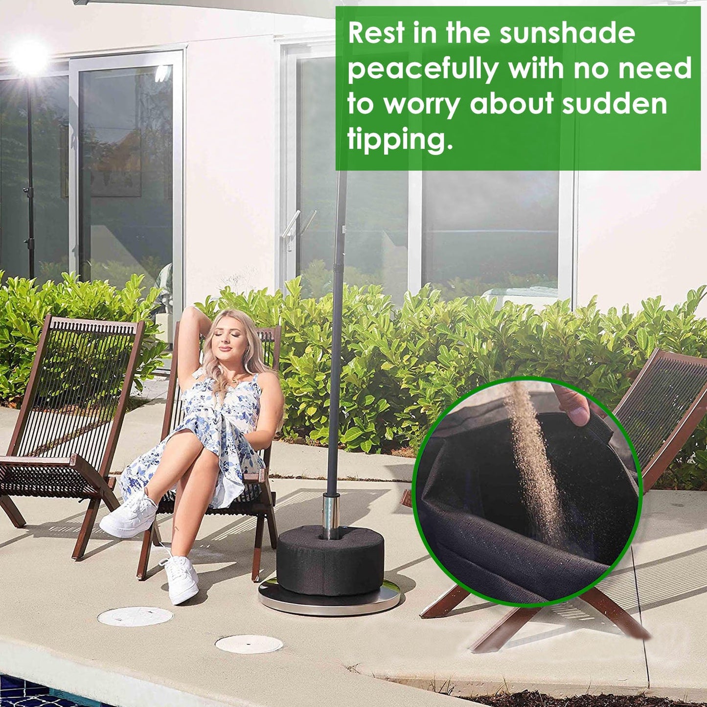 Frendorf | 15” Terrassenmarkisen-Basisgewichtstasche