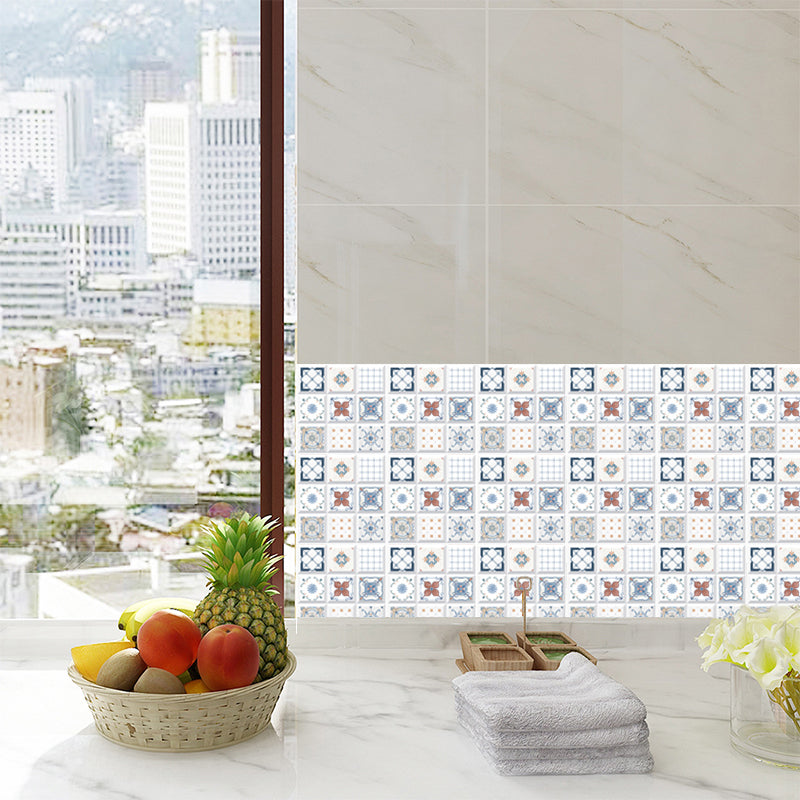 Frendorf | Blauwe Boheemse Peel Wallpapers 8,6 vierkante voet Gemengd Patroon Wanddecoratie voor Badkamer, 20 Stuks