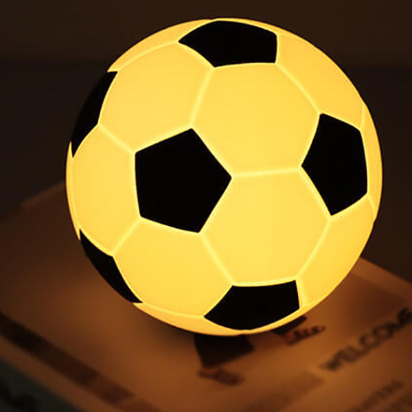 Kreative Fußball Silikon LED Nachtlicht USB Lade Tischlampe