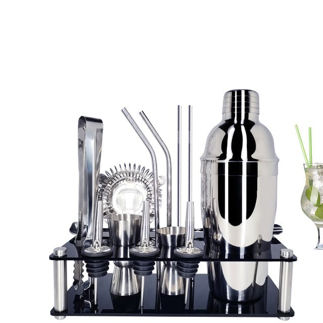 Frendorf | 15 Stück Cocktail Shaker Edelstahl Wein Shaker Mixer Bar