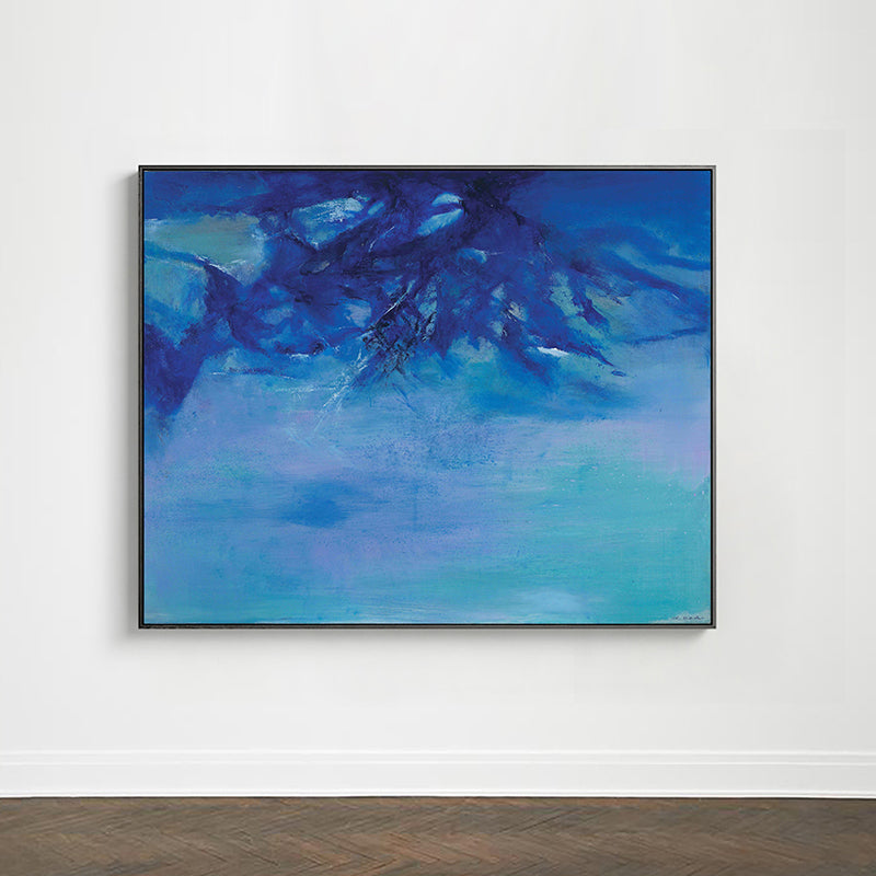 Frendorf | Berg Wanddekoration Zeitgenössischer Stil Texturiertes Wohnzimmer Leinwand, Mehrere Größen