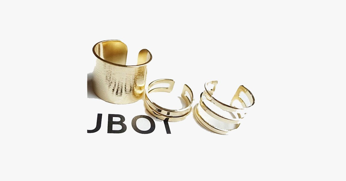 Frendorf | Bold Stapelbares Midi Ring Set