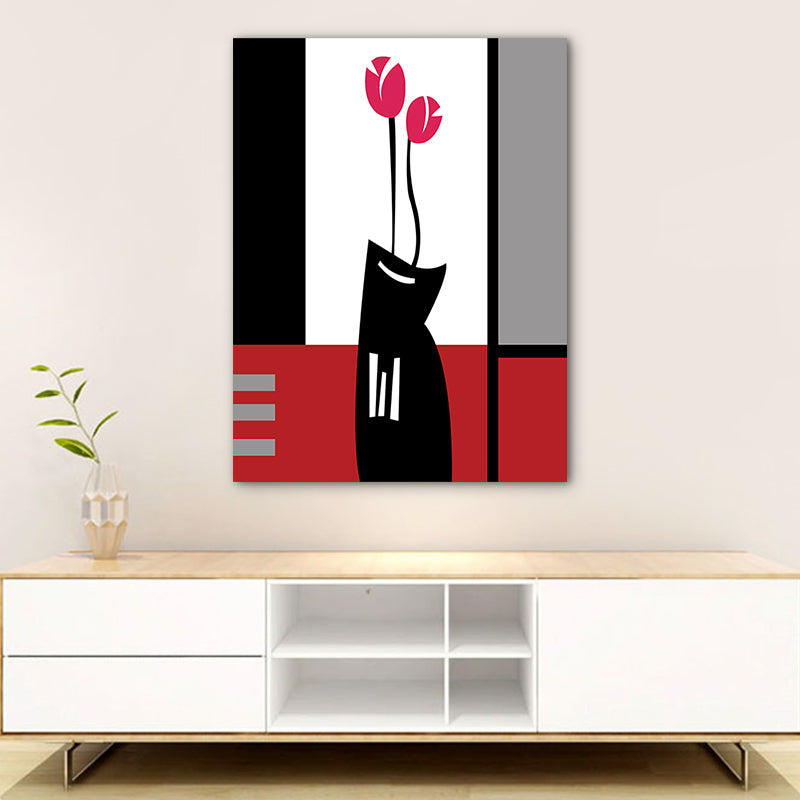 Frendorf | Blumenarrangement Wandkunst Dekor Pastellfarbe Leinwandmalerei, Texturiert, Mehrere Größen