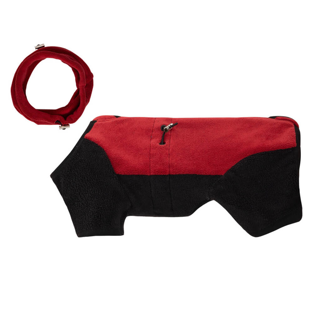 Vollständiger Schutz Polar Fleece Hund Overall mit abnehmbarem Kragen