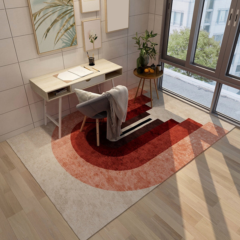 Frendorf | Bold Wohnzimmer Teppich Moderne Farbblockierung Teppich Synthetik Fleckenresistent Rutschfeste Unterlage Teppich