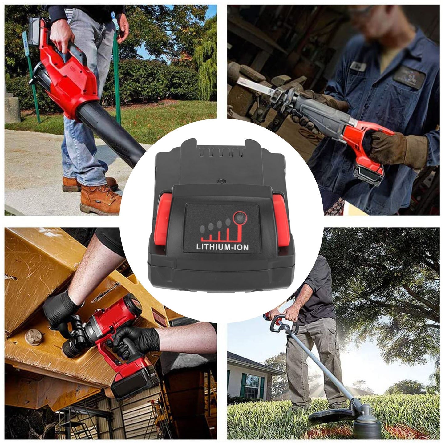 Frendorf | 18V Batteriewechsel kompatibel mit Milwaukee M18 kabellosem Elektrowerkzeug