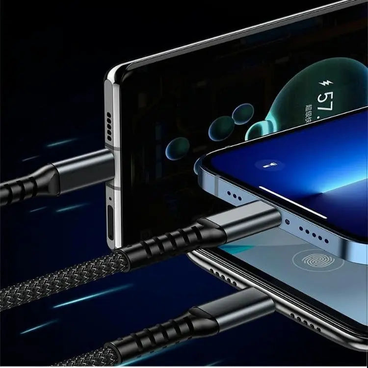 Frendorf | 3-in-1 Schnellladekabel mit LED-Anzeige