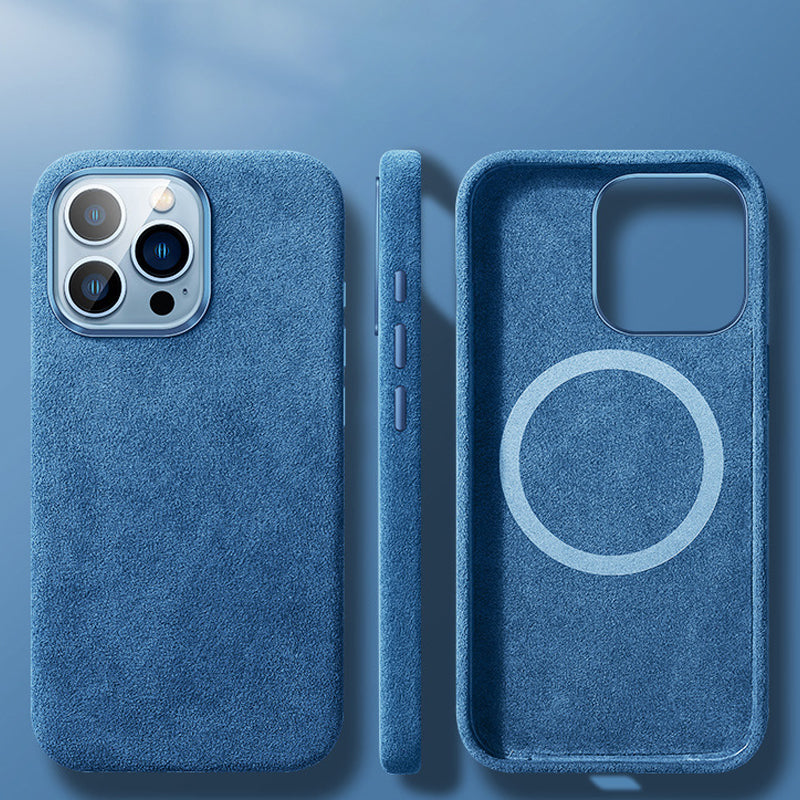 Frendorf | Italienische Alcantara Magnetische Hülle für Iphone