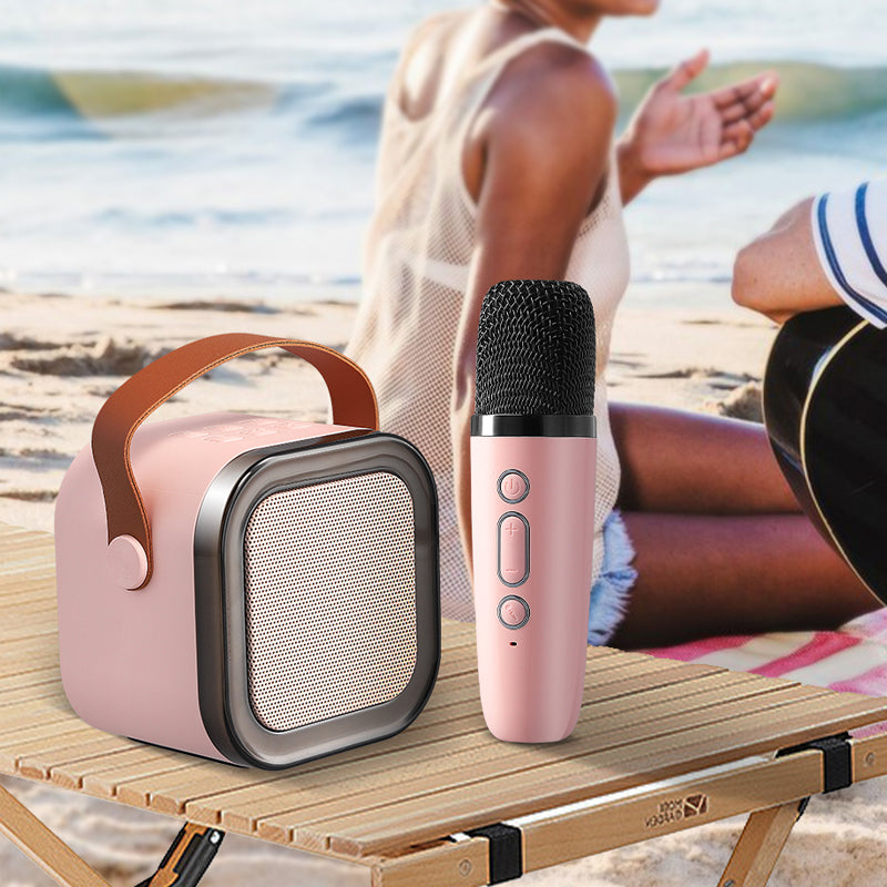 Frendorf | Mini-Karaoke-Maschine für Kinder mit drahtlosen Mikrofonen