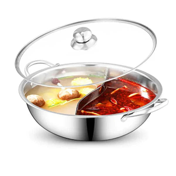 Frendorf | 2 in 1 Geteilter Hot Pot mit Deckel
